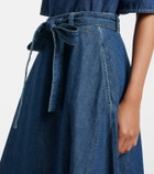 Valentino Chambray midi skirt