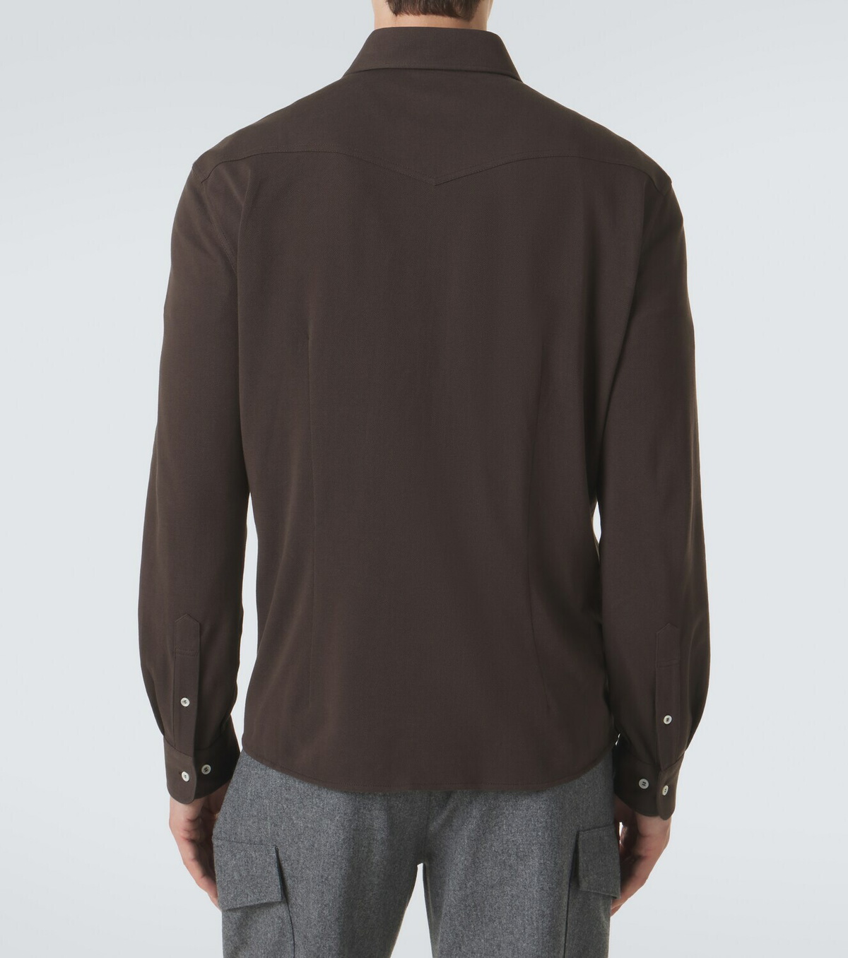 Brunello Cucinelli Cotton piqué shirt