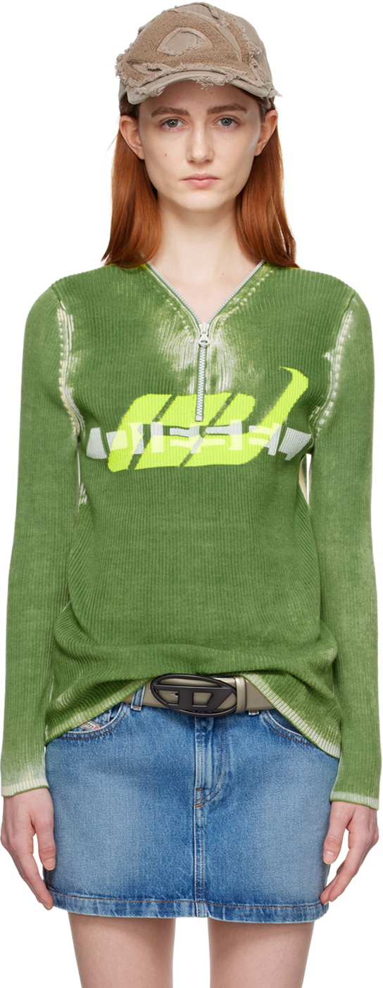 Diesel Green K Aldwell Sweater Diesel