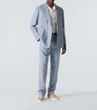 Brunello Cucinelli Striped double-breasted linen suit