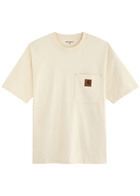 Carhartt Wip Eldon Logo Cotton T-shirt Cream