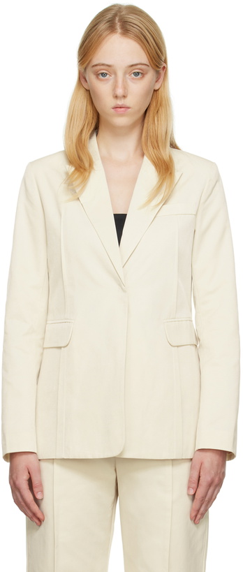 Photo: THIRD FORM Off-White Line Through Blazer