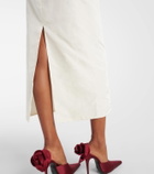 Magda Butrym Floral-appliqué corset dress
