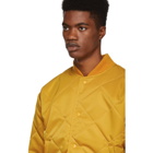 paa Yellow Quilted Bomber Jacket