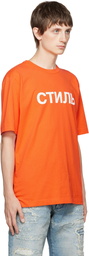 Heron Preston Orange Style T-Shirt