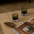 ferm LIVING Ripple Tumbler Glasses - Set of 2 in Smoked Grey 