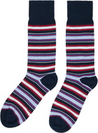 Paul Smith Three-Pack Multicolor Mixed Stripe Cracker Set Socks