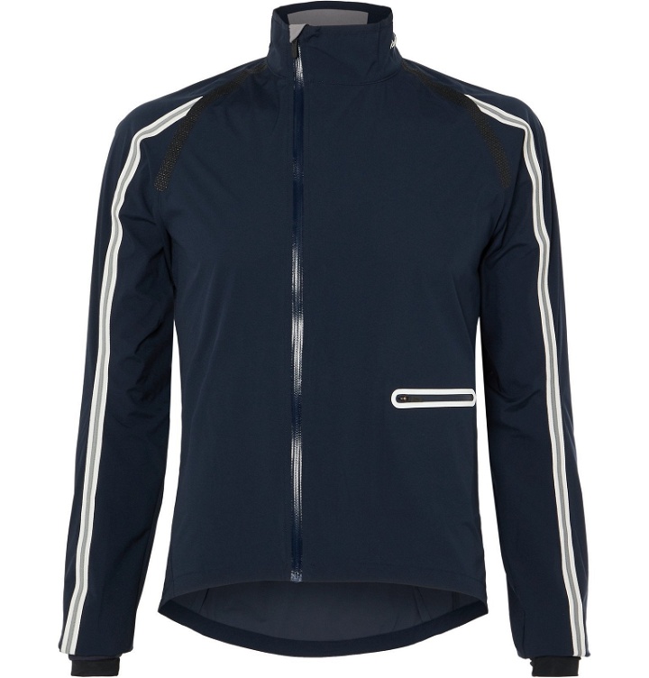 Photo: Rapha - Grosgrain-Trimmed Shell Cycling Jacket - Blue