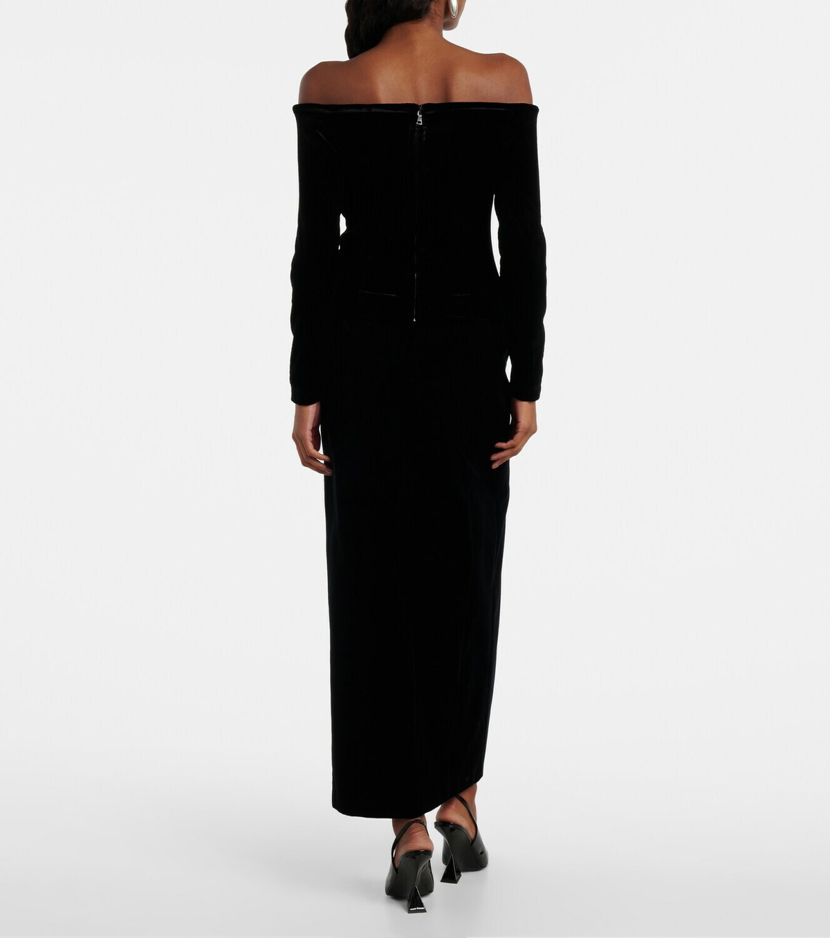 Roland Mouret Off-shoulder velvet top