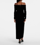 Roland Mouret Off-shoulder velvet top