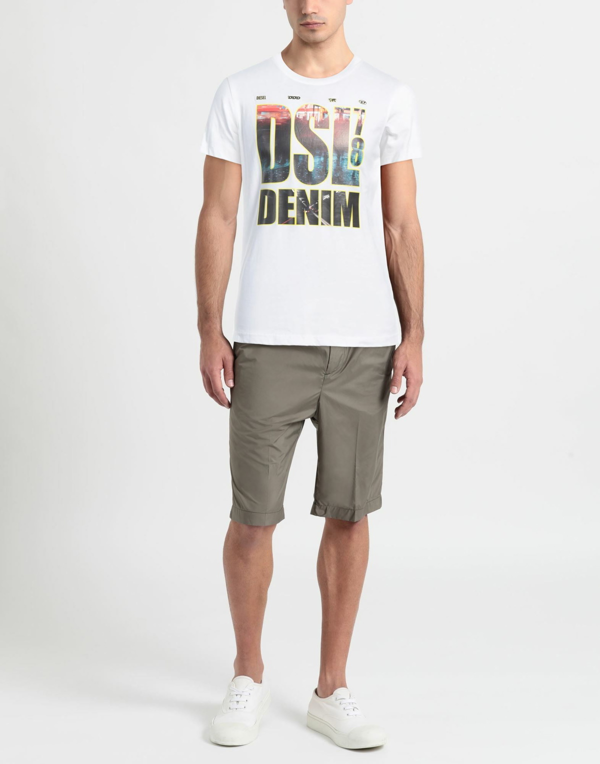 Diesel Mens T-shirt in White