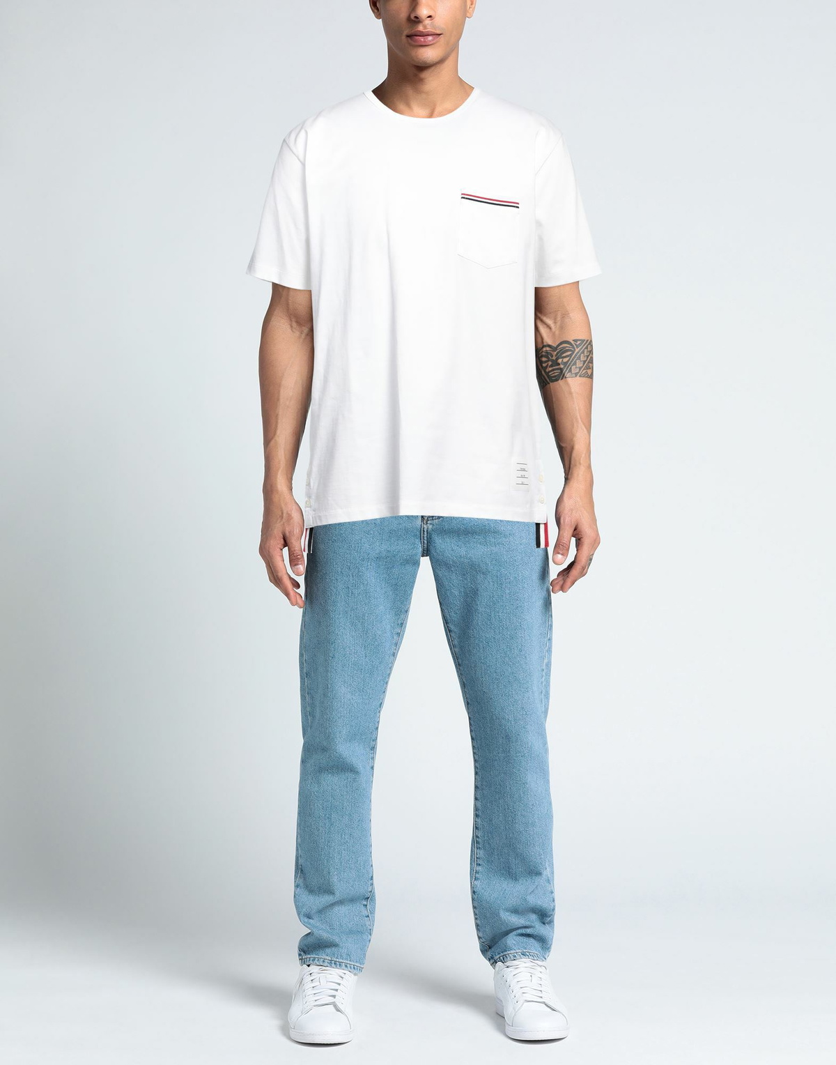 Thom Browne Mens T-shirt in White