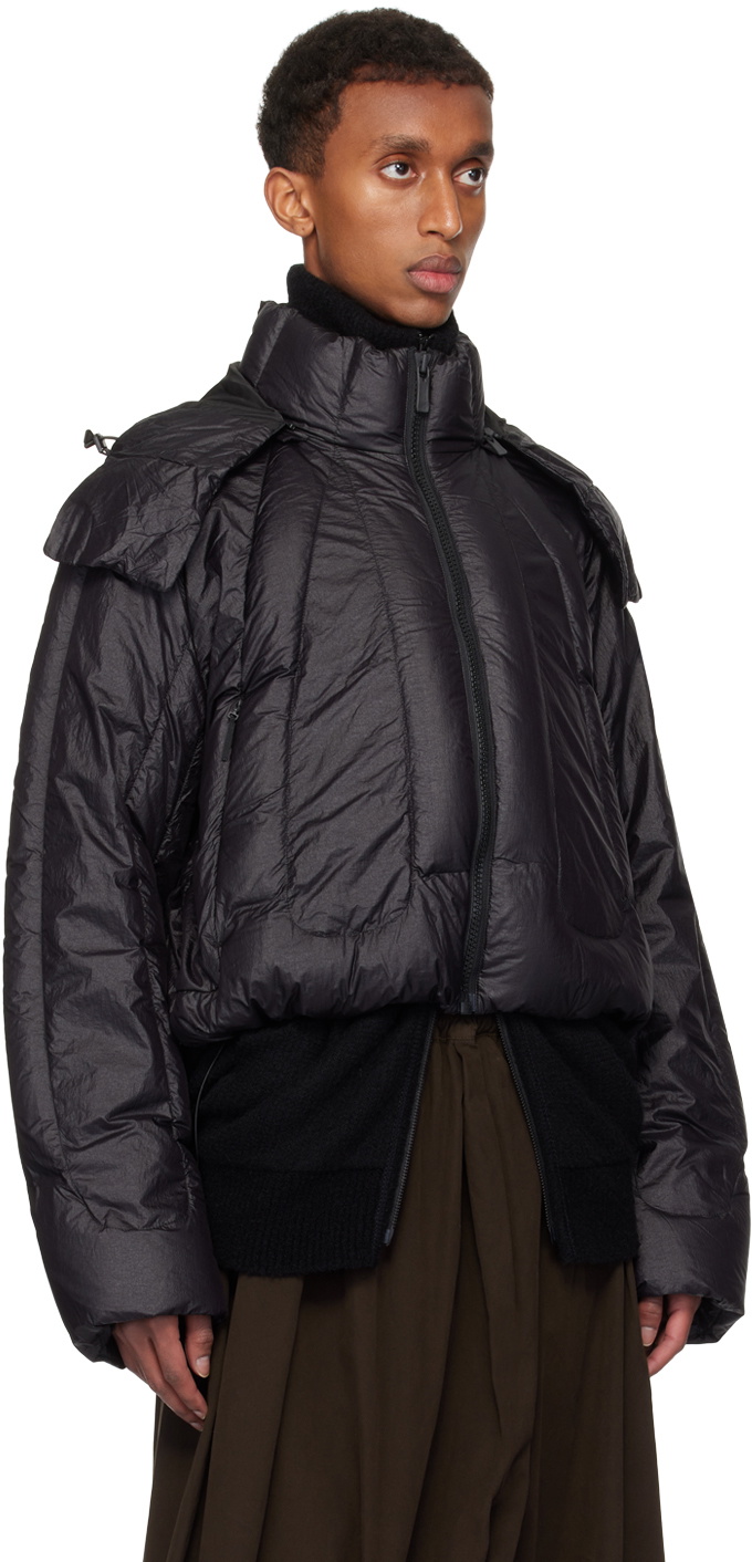 A. A. Spectrum Black Heated Down Jacket
