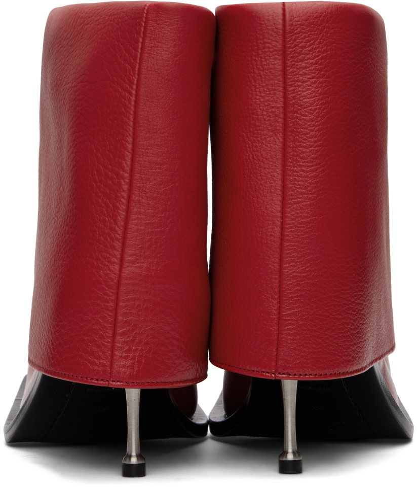 FIDAN NOVRUZOVA Red Iman Stiletto Heel Boots
