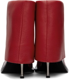 FIDAN NOVRUZOVA Red Iman Stiletto Heel Boots