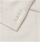 Richard James - Ivory Slim-Fit Shawl-Collar Silk-Shantung Tuxedo Jacket - Neutrals