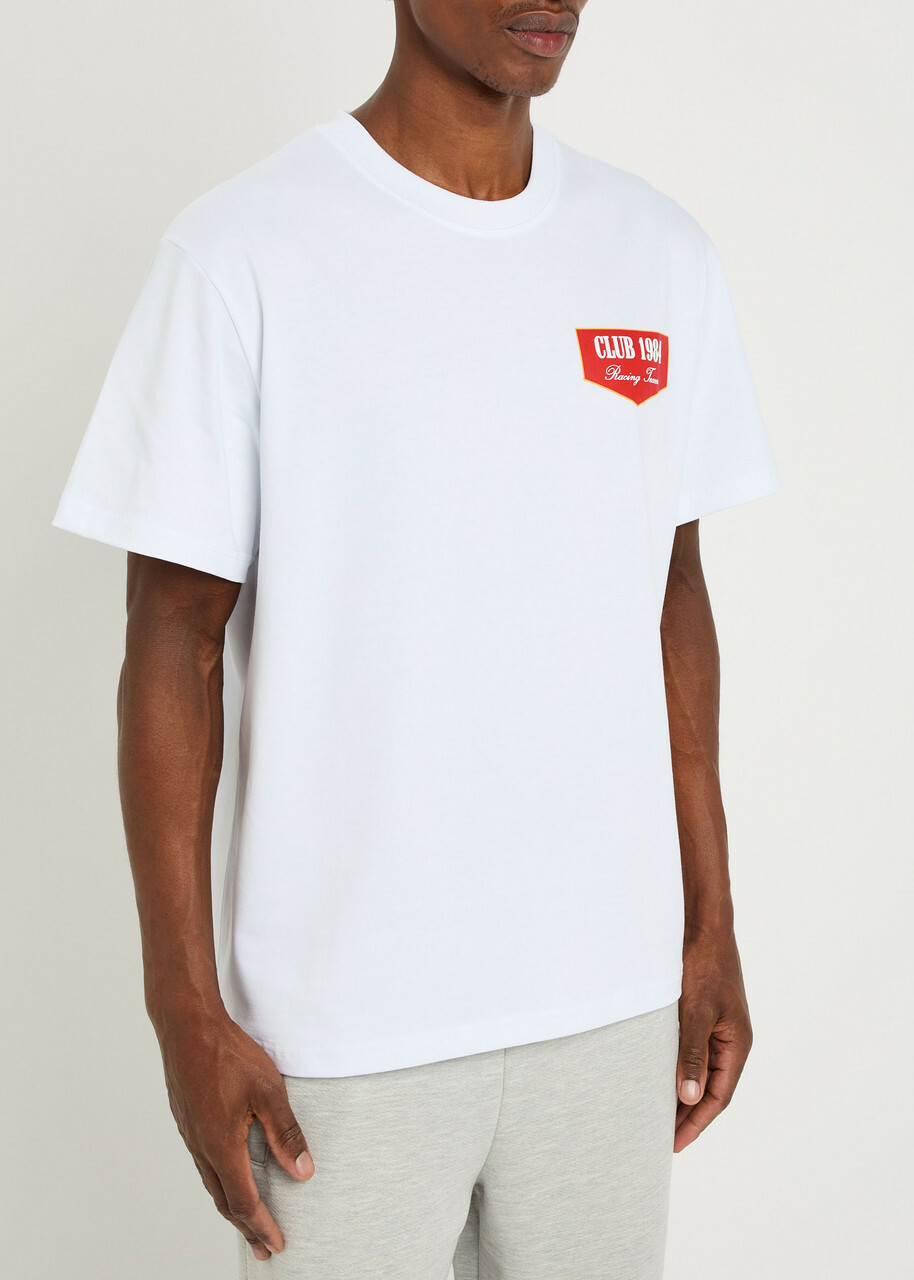 Club 1984 Racing Printed Cotton T-shirt White