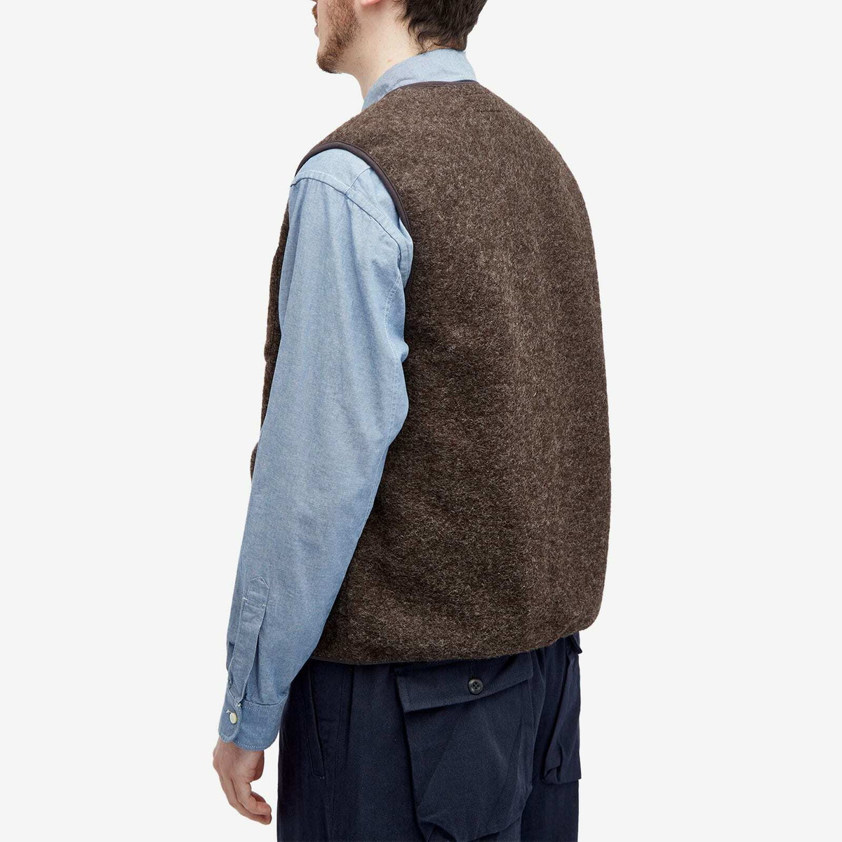 Universal Works Men's Wool Fleece Zip Gilet - END. Exclusive in