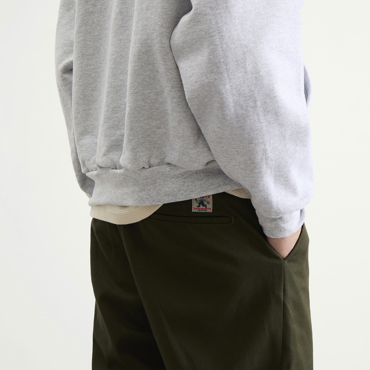 Randy's Garments Men's Randy’s Garments  Gusseted Work Pants in Dark Olive Super Twill