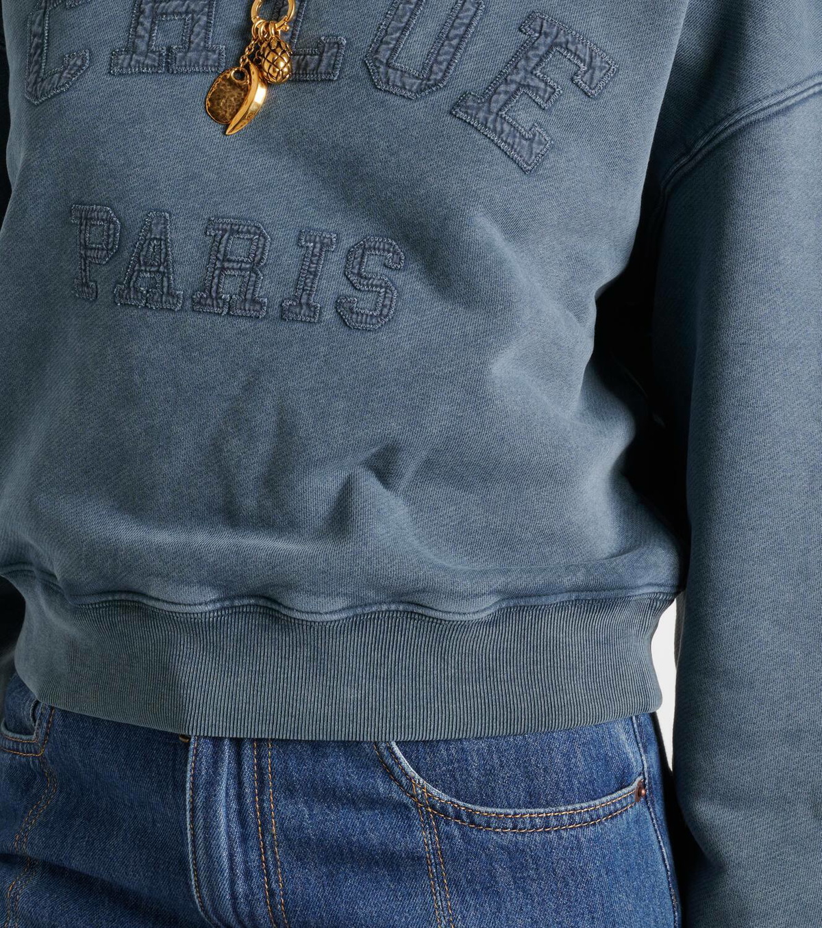 Chloé Logo cotton fleece sweatshirt