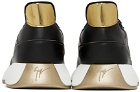 Giuseppe Zanotti Black & Gold Ferox Sneakers