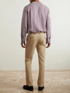 Sid Mashburn - Straight-Leg Garment-Dyed Cotton-Twill Trousers - Brown