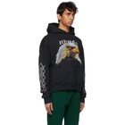 Rhude Black Bald Eagle Hoodie