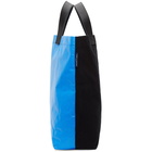 Comme des Garcons Homme Black and Blue Panelled Tote