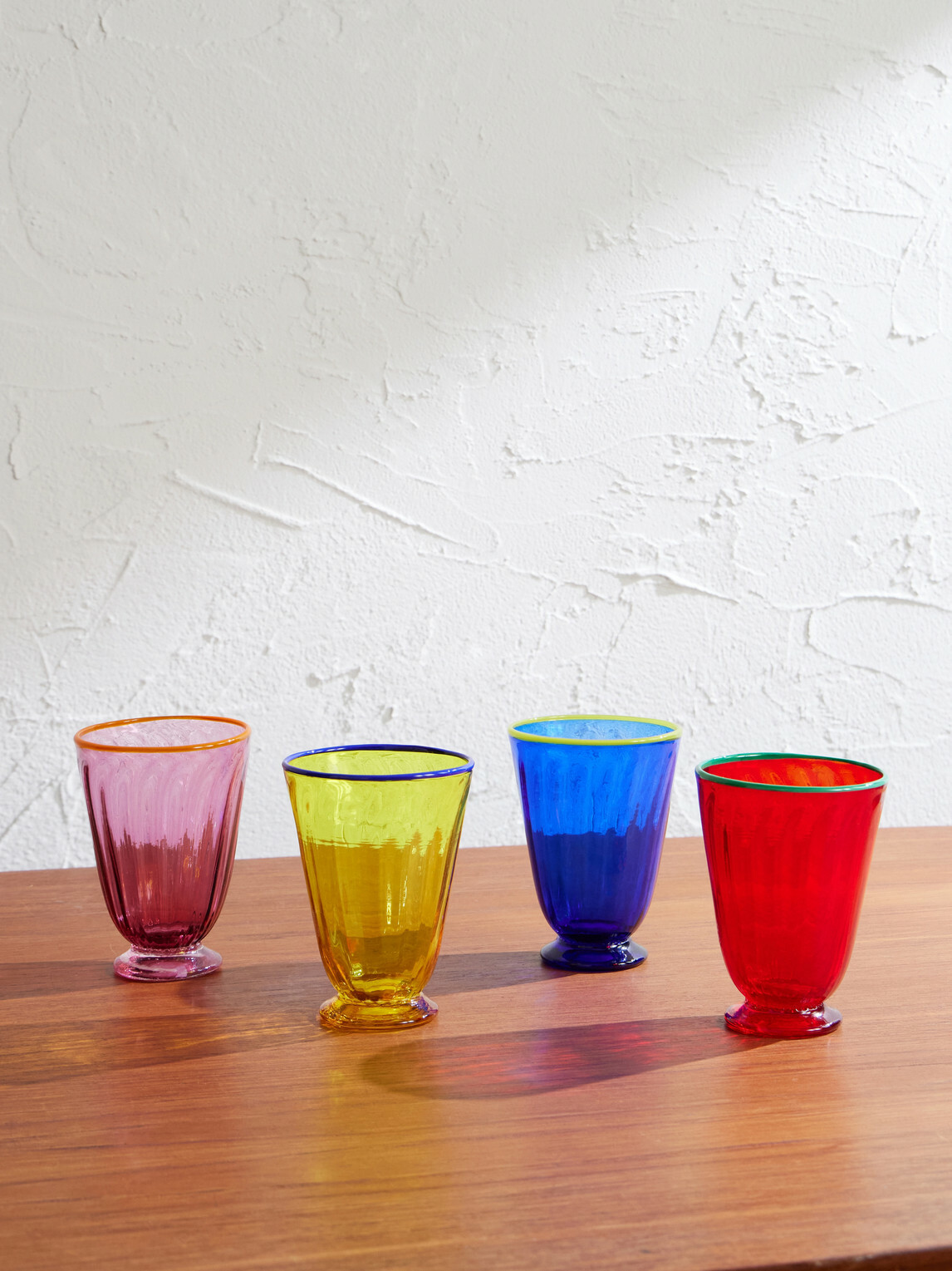 La DoubleJ - Rainbow Set Of Four Murano Glasses