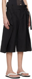 ISSEY MIYAKE Black Fold To Form Shorts