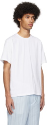 AURALEE White Luster Plaiting T-Shirt