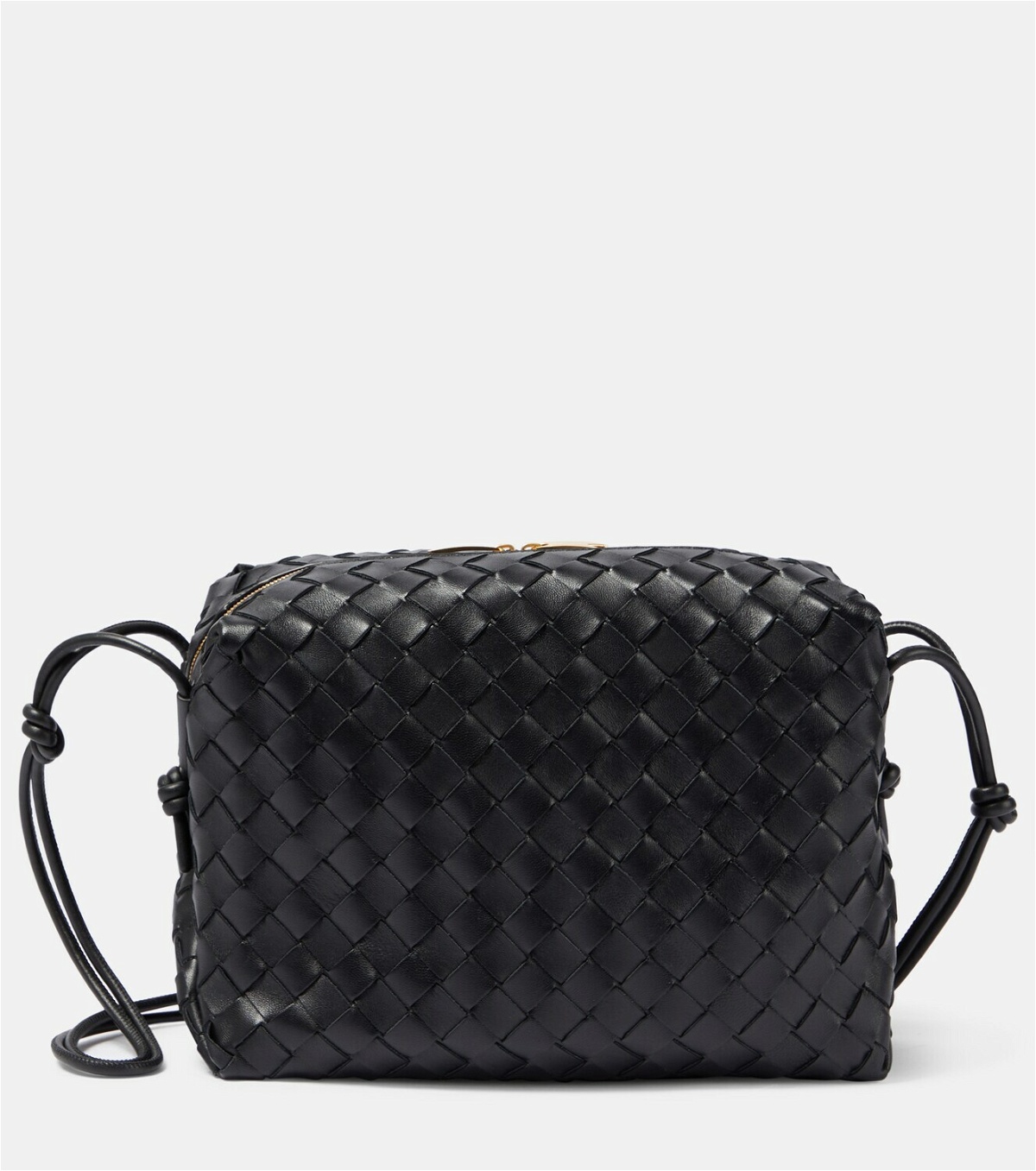 Grey 'Loop Mini' shoulder bag Bottega Veneta - IetpShops Italy - Bottega  Veneta Intrecciato zip laptop case