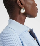 Bottega Veneta Fin Small 18kt gold-plated sterling silver earrings