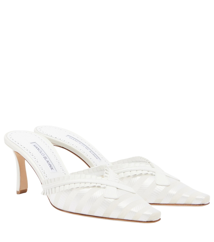 Photo: Manolo Blahnik Voluptia organza mules