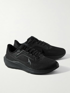 Nike Running - Air Zoom Pegasus 40 Rubber-Trimmed Mesh Sneakers - Black