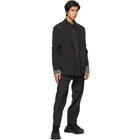 Juun.J Black Taffeta Two-Button Blazer