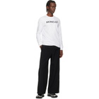 Moncler White Logo Cotton Sweatshirt