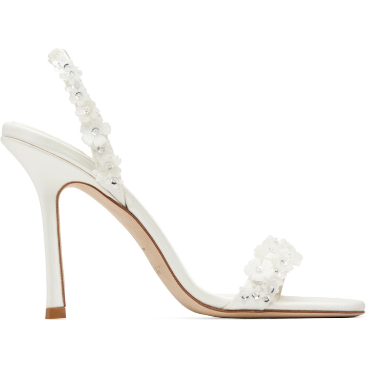 Photo: Jimmy Choo White Jenn 100 Bridal Heeled Sandals