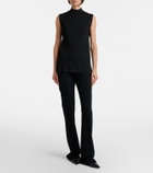 The Row Fabien wool cady flared pants