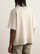 Our Legacy - Checked Cotton and Linen-Blend Seersucker Shirt - White