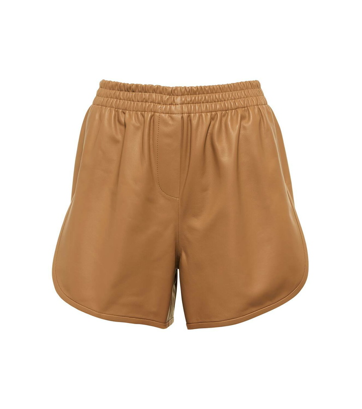 Photo: Zeynep Arçay Leather shorts