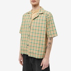 Sunflower Men's Coco Check Short Sleeve Shirt in Green Check