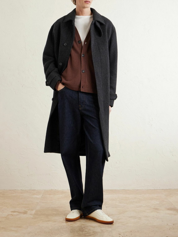 Photo: Massimo Alba - Freddie Cashmere Cardigan - Brown