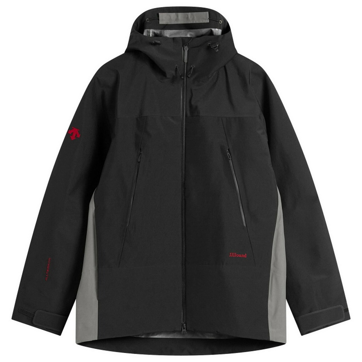 Photo: Descente Men's Allterrain x JJJJound Hardshell Jacket in Black/Charcoal
