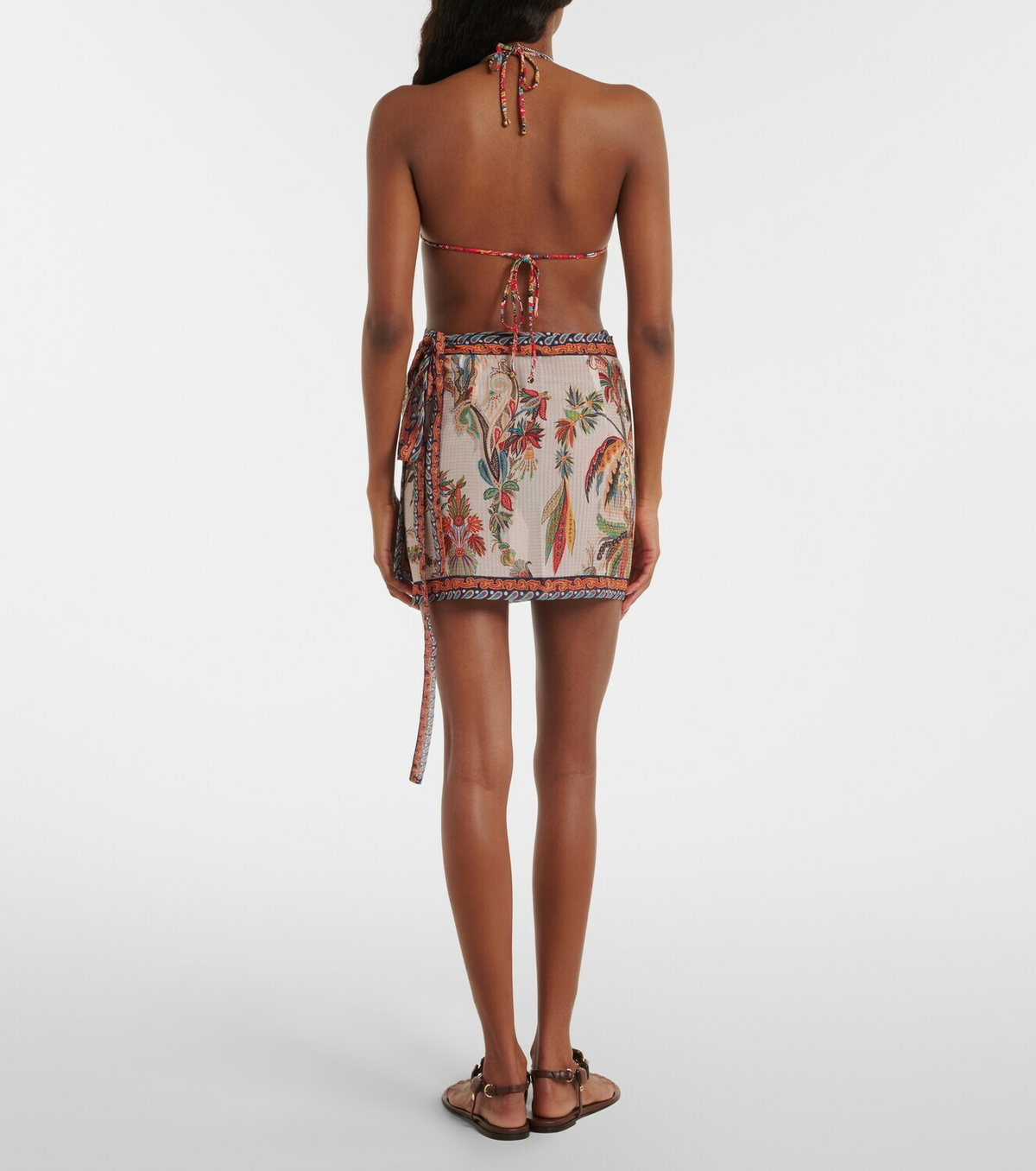 Etro Paisley wrap skirt