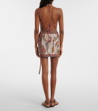 Etro Paisley wrap skirt