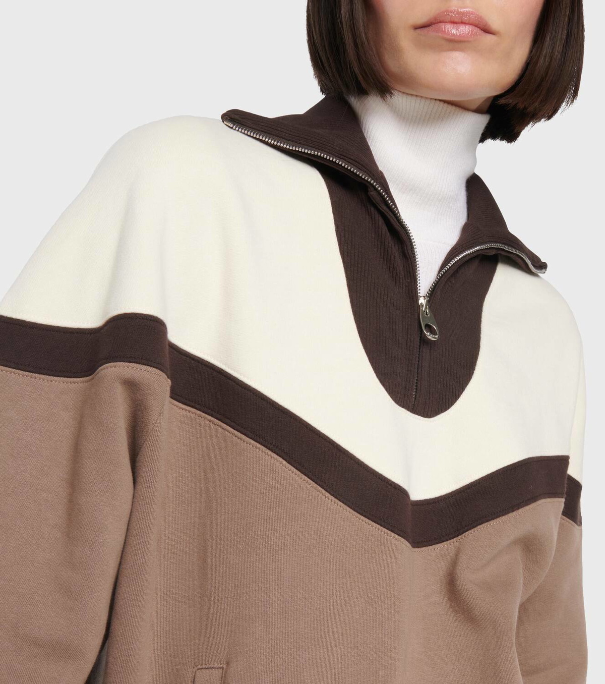 Chloé Colorblocked cotton sweatshirt