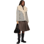 Vivienne Westwood Beige & Gray Leather Sheep Gloves