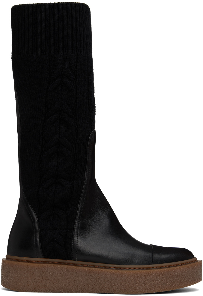 Max mara over on sale the knee boots