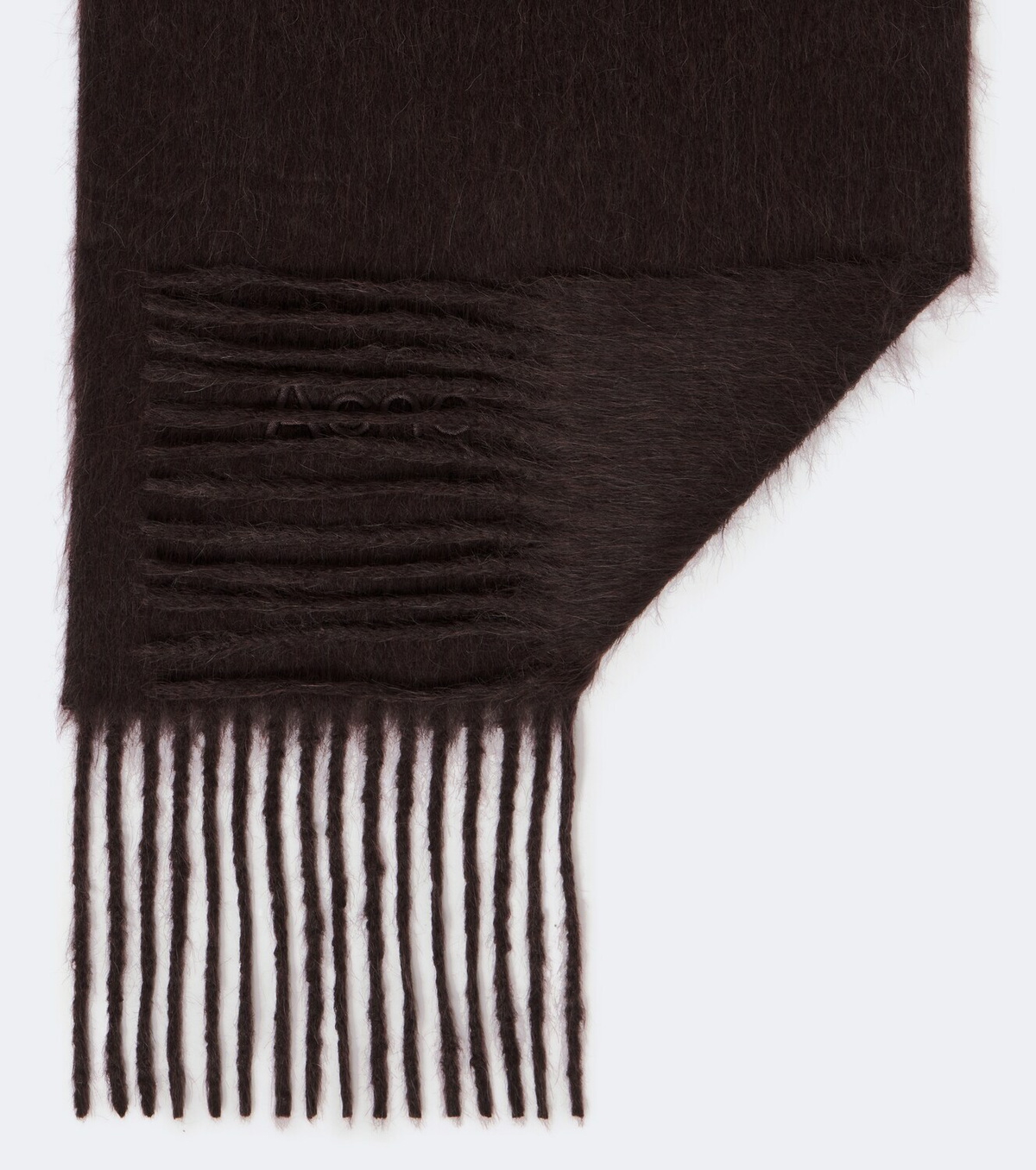 Acne Studios Fringed alpaca and wool scarf